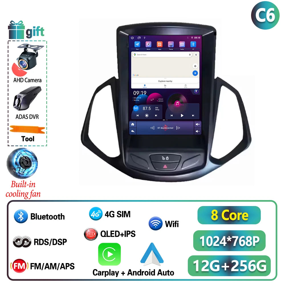 شاشة أندرويد 16 لفورد EcoSport (2013-2017)