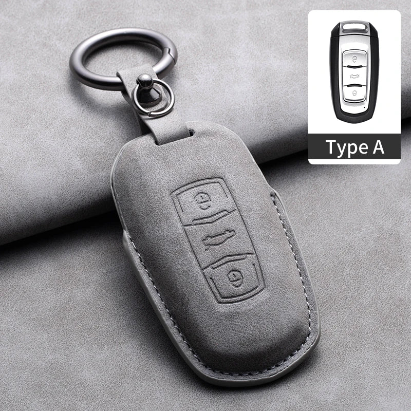 غطاء مفتاح جلدي لـ Geely Coolray