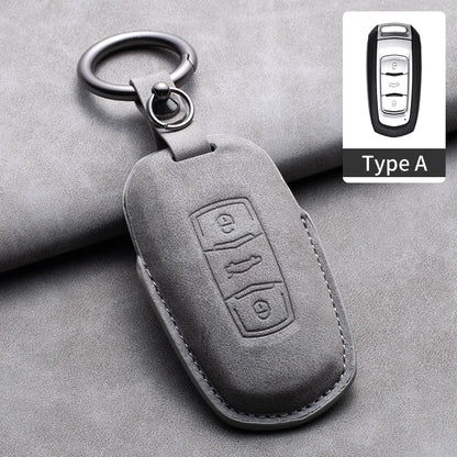 غطاء مفتاح جلدي لـ Geely Coolray