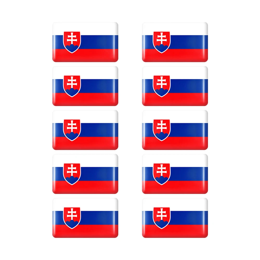 10pcs Epoxy UK United Kingdom Flag Sticker Car Interior Decoration Decal for Jaguar XE XF XJ Land Rover Range Rover Evoque Badge