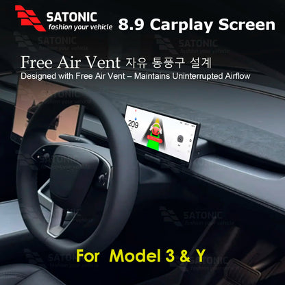 شاشة عدادات رقمية 8.9 إنش لتسلا موديل 3 وModel Y