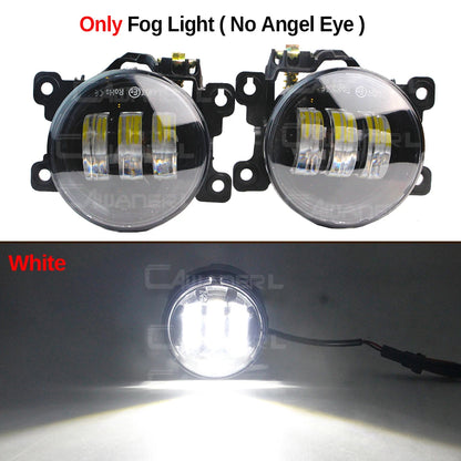 طقم كشافات ضباب LED مع DRL وAngel Eye لنيسان باترول سفاري Y61 (2005-2009) – يمين ويسار