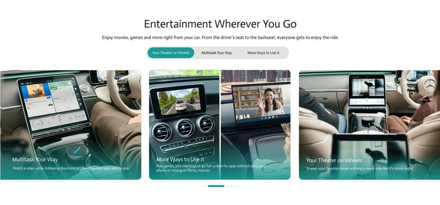 OttoAibox P3 Pro – محول CarPlay وAndroid Auto لاسلكي