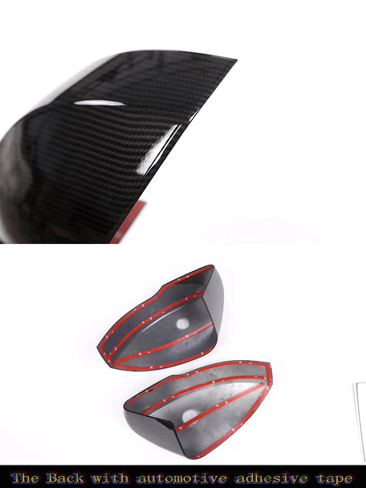 ABS Carbon Fiber For Range Rover Sport L494 2014-2017 ABS Plastic Side Rearview Mirror Cover Trim For Landrover Discovery 4 5