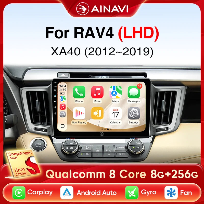 شاشة أندرويد لتويوتا RAV4 (2012-2019)