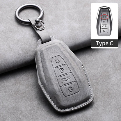 غطاء مفتاح جلدي لـ Geely Coolray