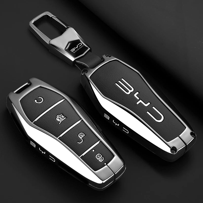 غطاء مفتاح جلدي فاخر لـ BYD