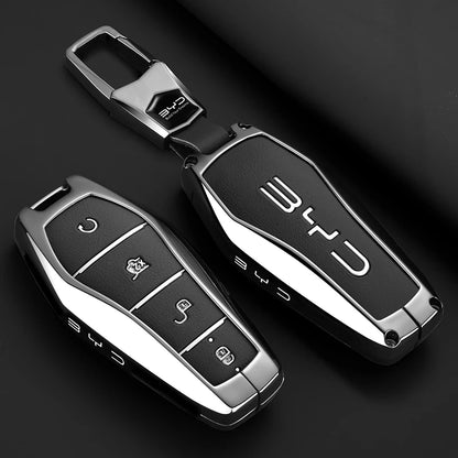 غطاء مفتاح جلدي فاخر لـ BYD