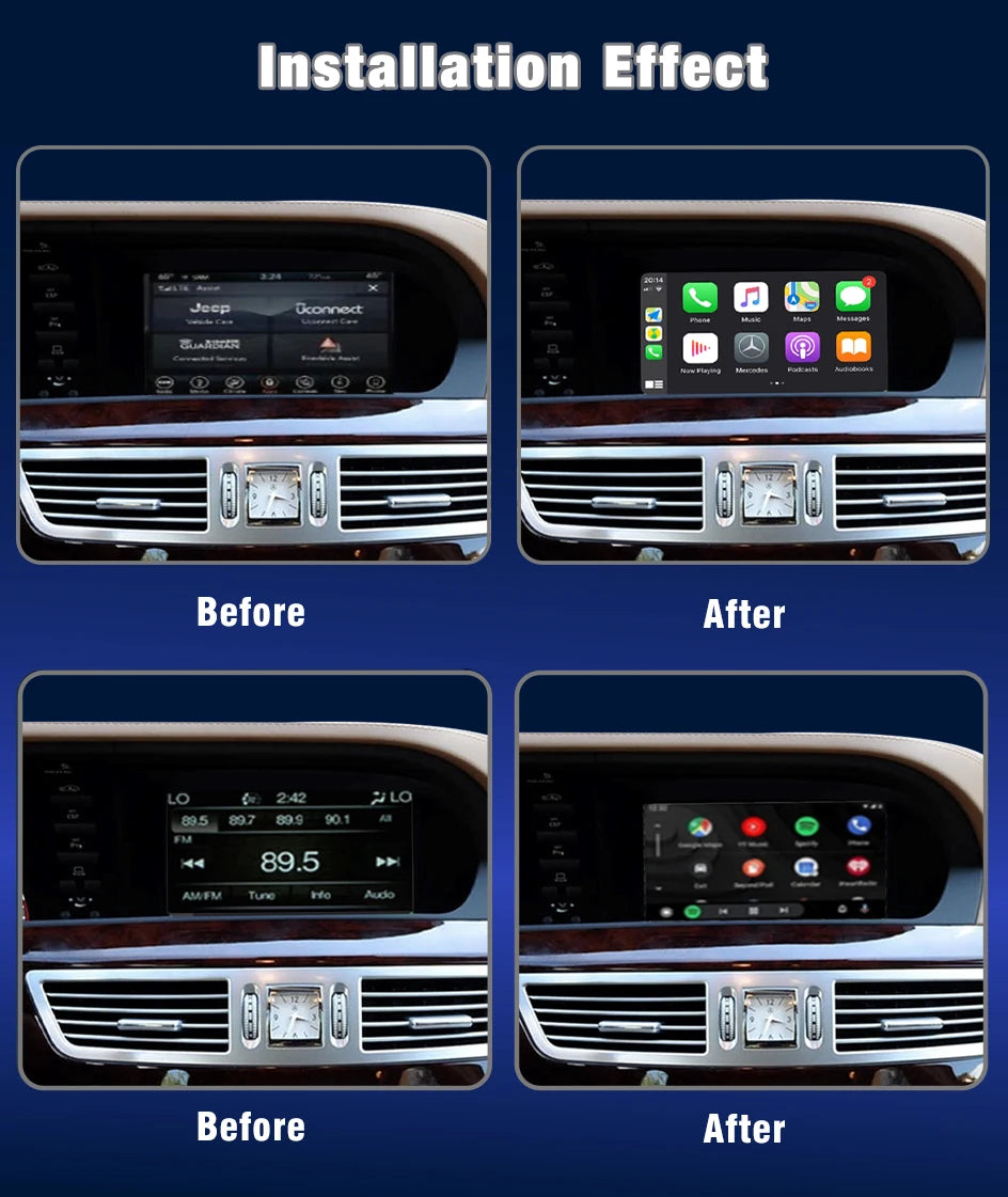 واجهة CarPlay وAndroid Auto لاسلكية لمرسيدس S-Class (W221)