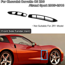 فتحات رفارف جانبية لشفروليه كورفيت C6 Z06 / Grand Sport (2005-2013) – أسود مطفي بنقشة كاربون