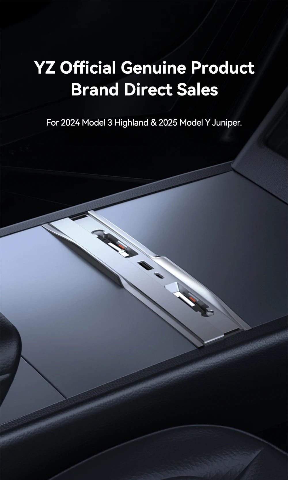 شاحن USB-C بقدرة 54 واط لتسلا موديل Y Juniper / موديل 3 Highland