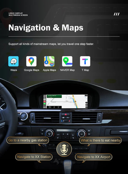 شاشة CarPlay لاسلكية 8.8 إنش لسيارات BMW
