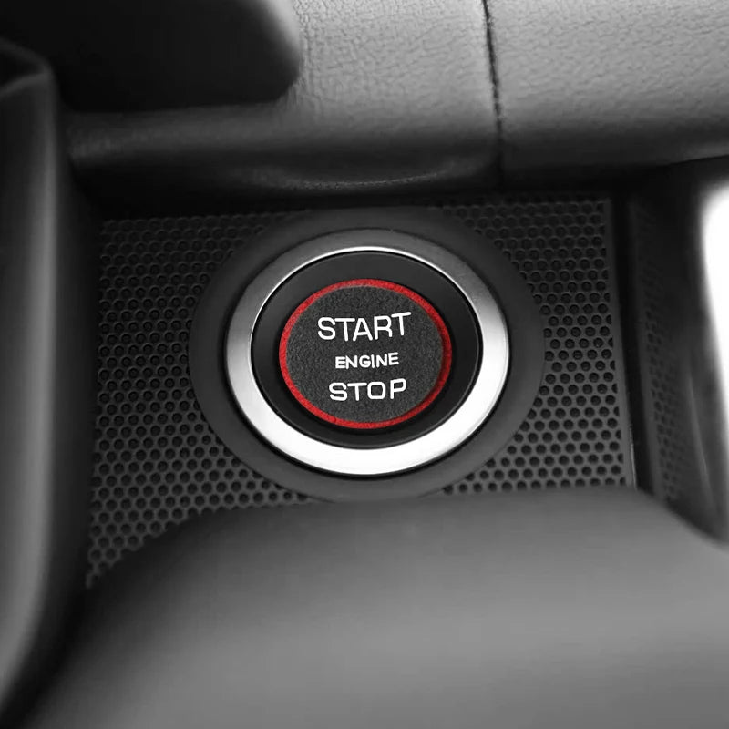 Made of Alcantara For Land Rover Discovery Sport (2016-2019) Engine Start Button Trim Sticker Car Interior Tuning Accessories