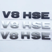 ABS 3D Letters Emblem V8 HSE Badge For Land Rover Discovery 3 4 Freelander 2 Car Styling Tail Trunk Sticker