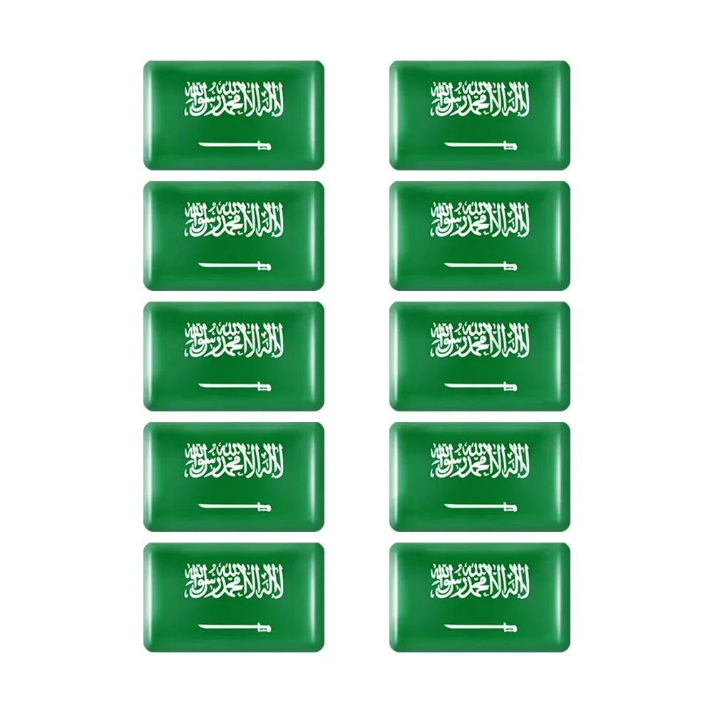10pcs Epoxy UK United Kingdom Flag Sticker Car Interior Decoration Decal for Jaguar XE XF XJ Land Rover Range Rover Evoque Badge