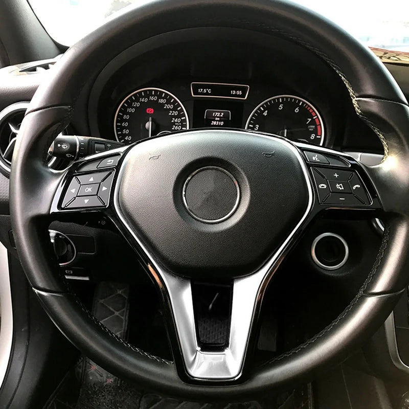إطار ديكوري للمقود لمرسيدس بنز A / B / C / E / CLA / CLS / GLA / GLK (W176 / W246 / W204 / W207) – ABS