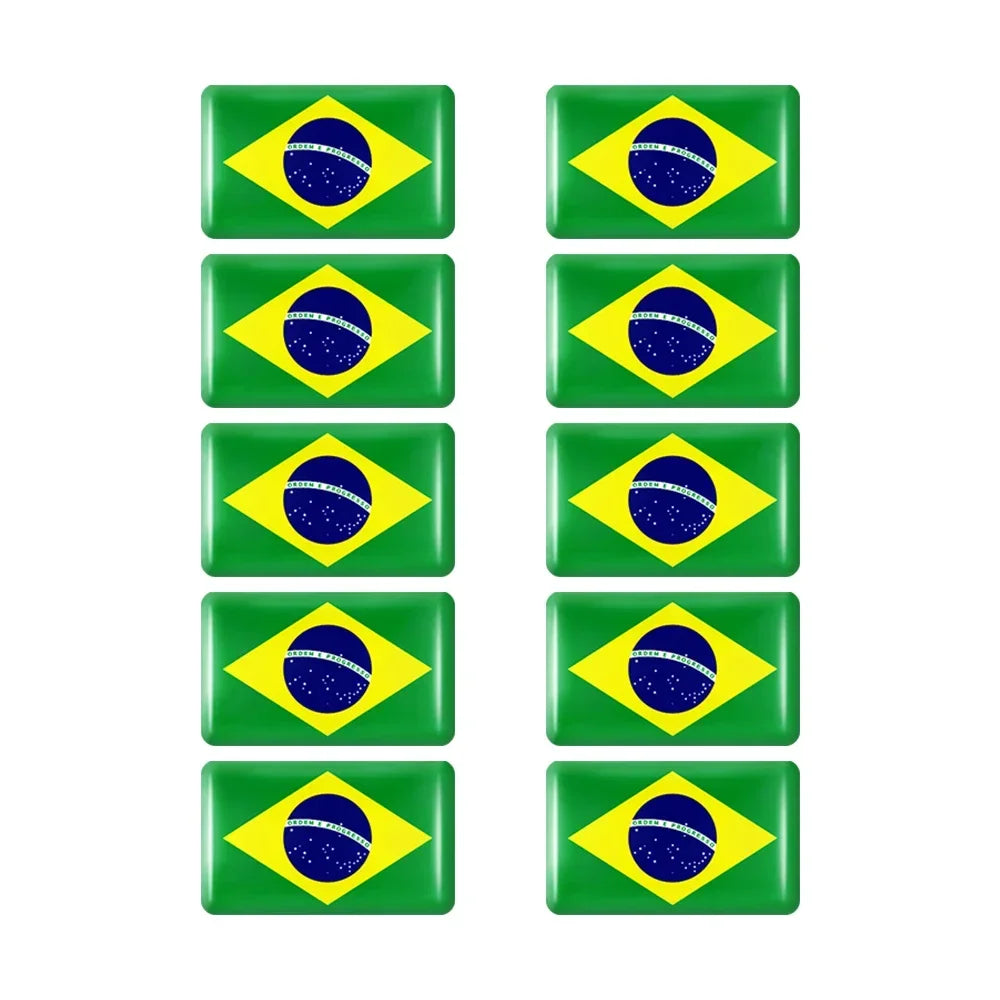 10pcs Epoxy UK United Kingdom Flag Sticker Car Interior Decoration Decal for Jaguar XE XF XJ Land Rover Range Rover Evoque Badge