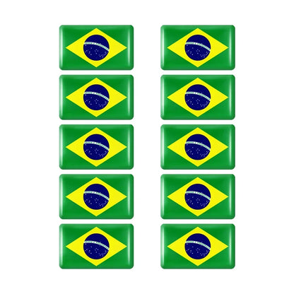 10pcs Epoxy UK United Kingdom Flag Sticker Car Interior Decoration Decal for Jaguar XE XF XJ Land Rover Range Rover Evoque Badge