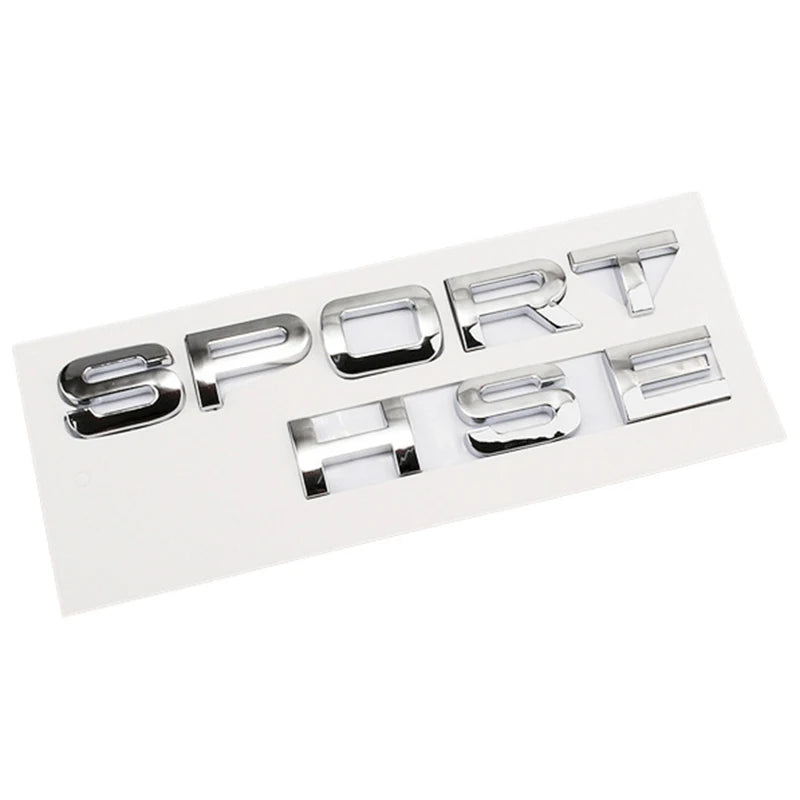 3D ABS Logo Sport HSE Emblem Letters Car Trunk Badge For Land Rover Range Rover L320 Discovery Sport HSE Sticker Accessories
