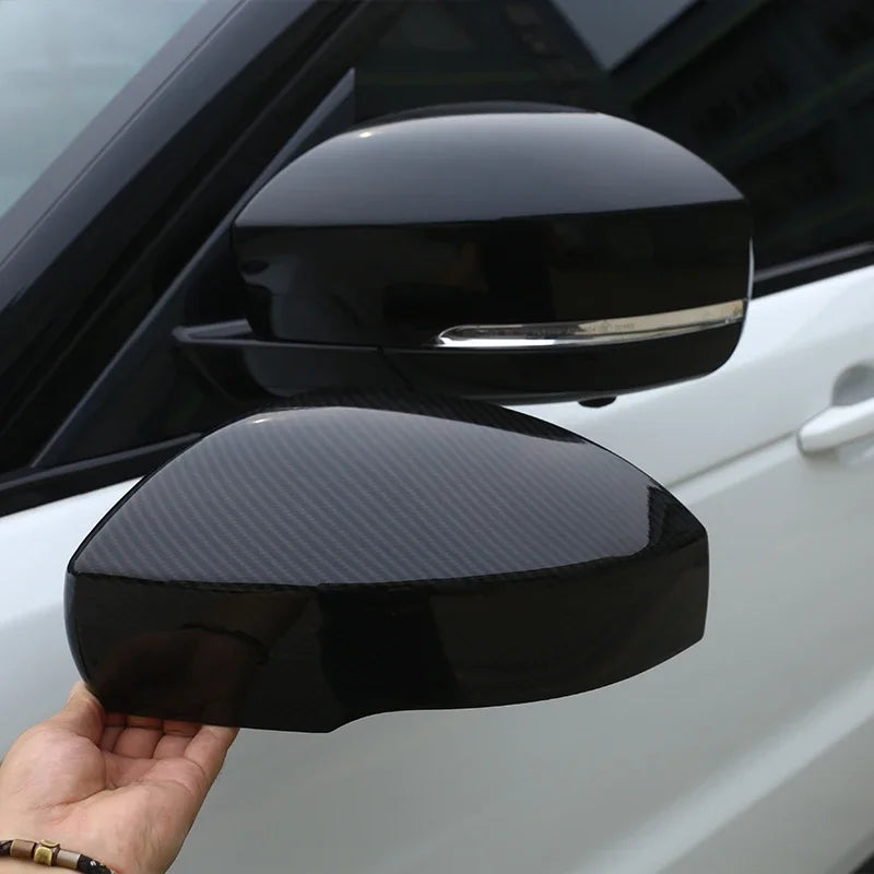 ABS Carbon Fiber For Range Rover Sport L494 2014-2017 ABS Plastic Side Rearview Mirror Cover Trim For Landrover Discovery 4 5