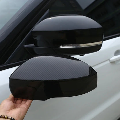 ABS Carbon Fiber For Range Rover Sport L494 2014-2017 ABS Plastic Side Rearview Mirror Cover Trim For Landrover Discovery 4 5