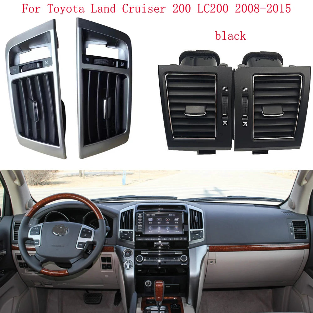 Yaocaiss Copy For Toyota Land Cruiser 200 LC200 2008 2009 2010-2015 Grill Car A/C Air Conditioner Outlet Air Fresh Grill outlets