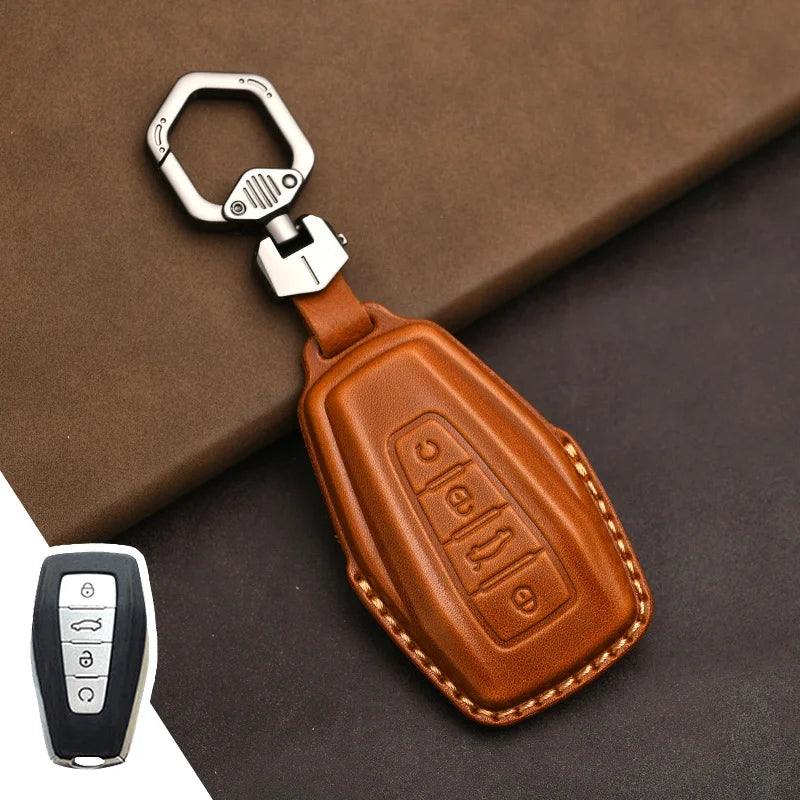 غطاء مفتاح جلدي لـ Geely Coolray