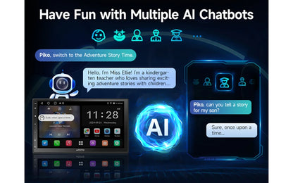 شاشة أندرويد 7 إنش للسيارة مع Apple CarPlay وAndroid Auto