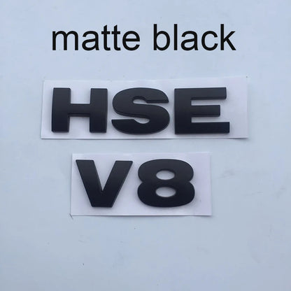 ABS 3D Letters Emblem V8 HSE Badge For Land Rover Discovery 3 4 Freelander 2 Car Styling Tail Trunk Sticker