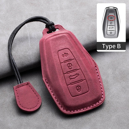 غطاء مفتاح جلدي لـ Geely Coolray