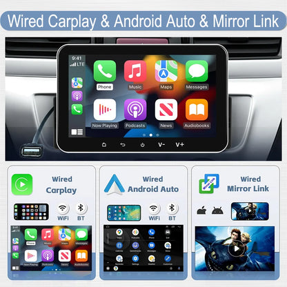 شاشة CarPlay سلكية 7 إنش للسيارة
