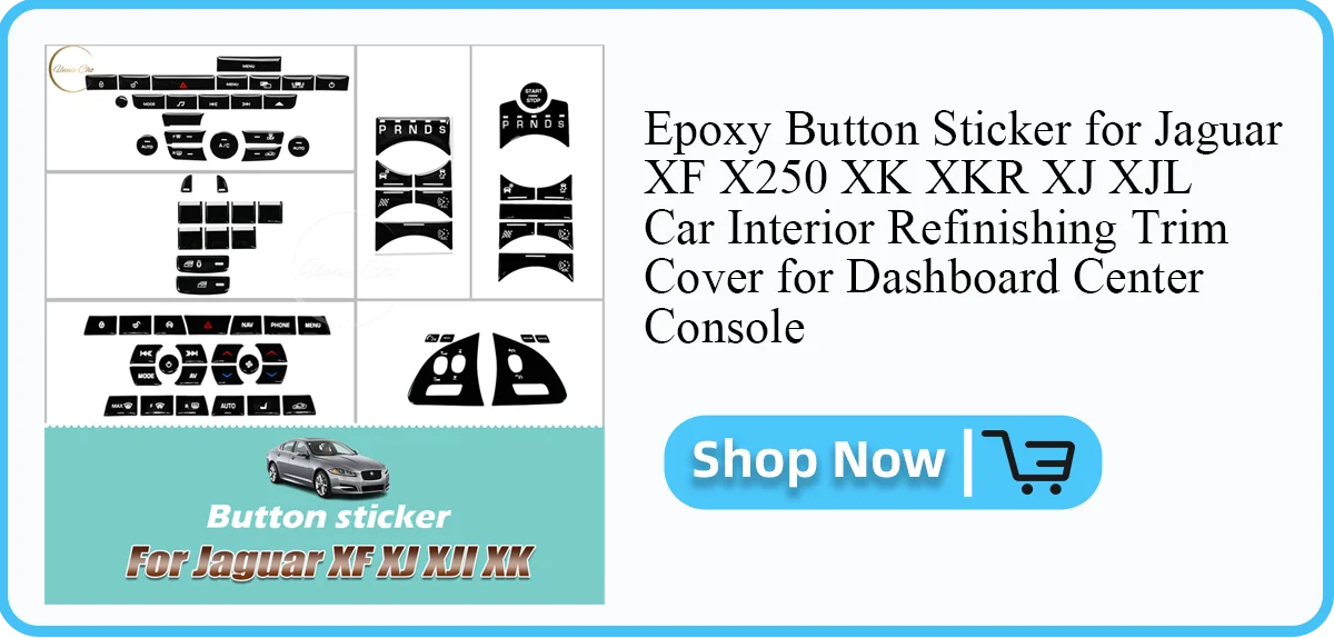Engine Start Stop Button Sticker for Jaguar XF Black Ignition Switch Cover for Range Rover Sport Vogue Discovery Sport Evoque