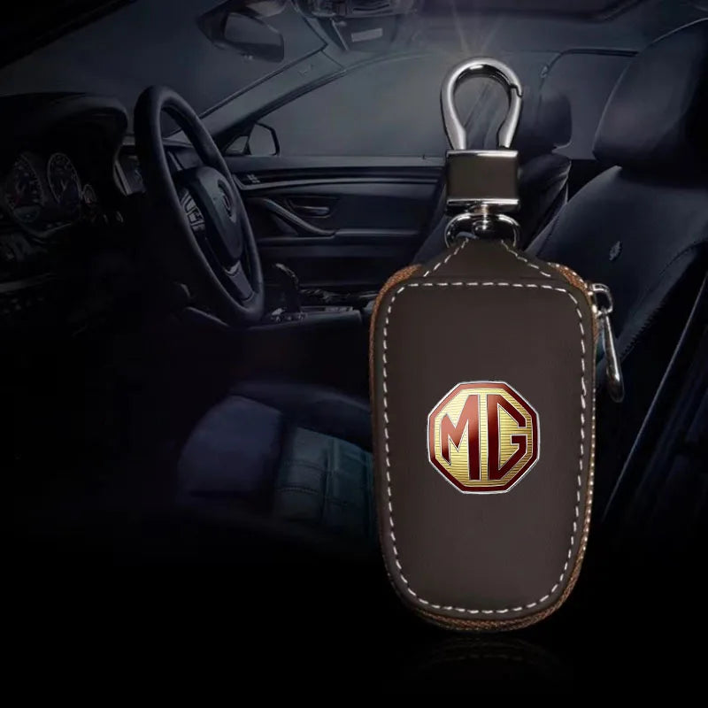 غطاء مفتاح جلدي لسيارات MG
