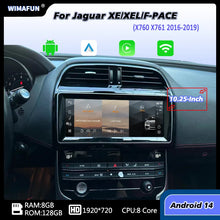 شاشة أندرويد 14 مقاس 10.25 إنش لجاكوار XE / XF / F-PACE