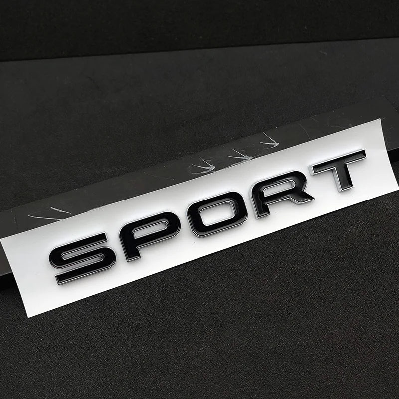 3D ABS Logo Sport HSE Emblem Letters Car Trunk Badge For Land Rover Range Rover L320 Discovery Sport HSE Sticker Accessories