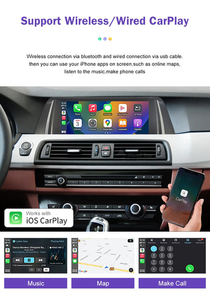 شاشة أندرويد لسيارات BMW الفئة الخامسة (F10/F11)