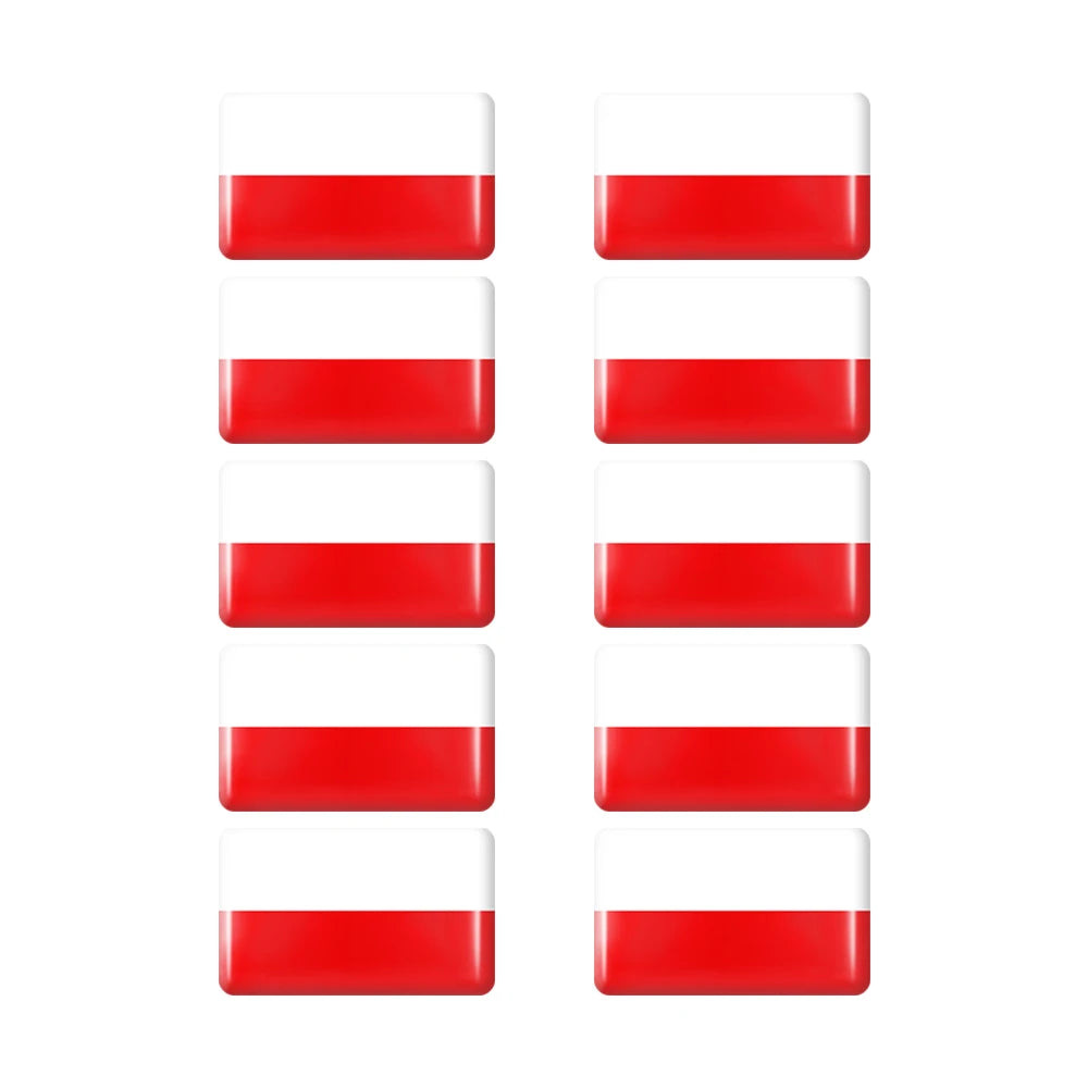 10pcs Epoxy UK United Kingdom Flag Sticker Car Interior Decoration Decal for Jaguar XE XF XJ Land Rover Range Rover Evoque Badge