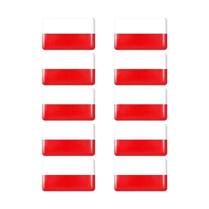 10pcs Epoxy UK United Kingdom Flag Sticker Car Interior Decoration Decal for Jaguar XE XF XJ Land Rover Range Rover Evoque Badge