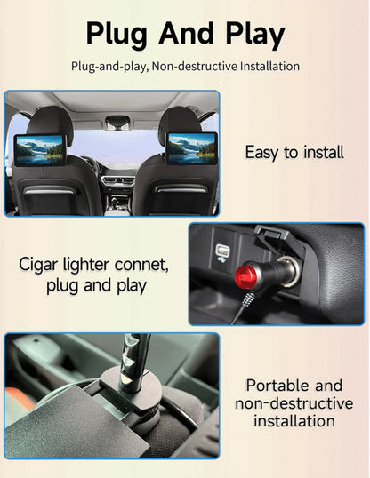 شاشة مسند رأس أندرويد 10.1 إنش مع CarPlay