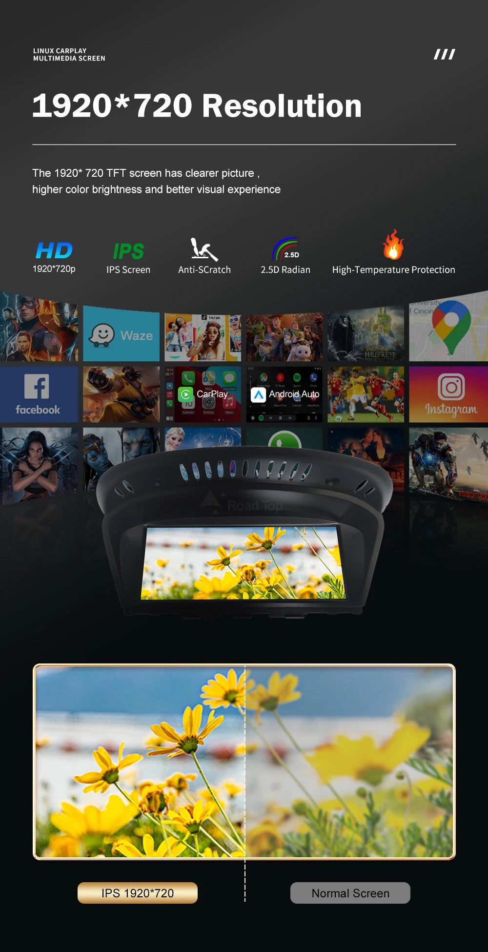شاشة CarPlay لاسلكية 8.8 إنش لسيارات BMW