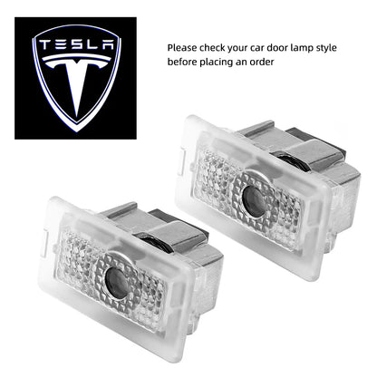 إضاءة ترحيب LED للأبواب لتسلا