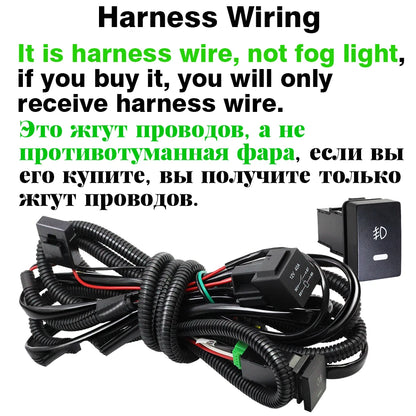 طقم كشافات ضباب LED مع DRL وAngel Eye لنيسان باترول سفاري Y61 (2005-2009) – يمين ويسار
