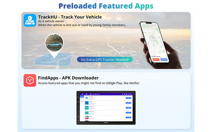 شاشة أندرويد 7 إنش للسيارة مع Apple CarPlay وAndroid Auto