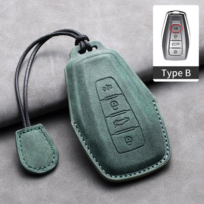 غطاء مفتاح جلدي لـ Geely Coolray