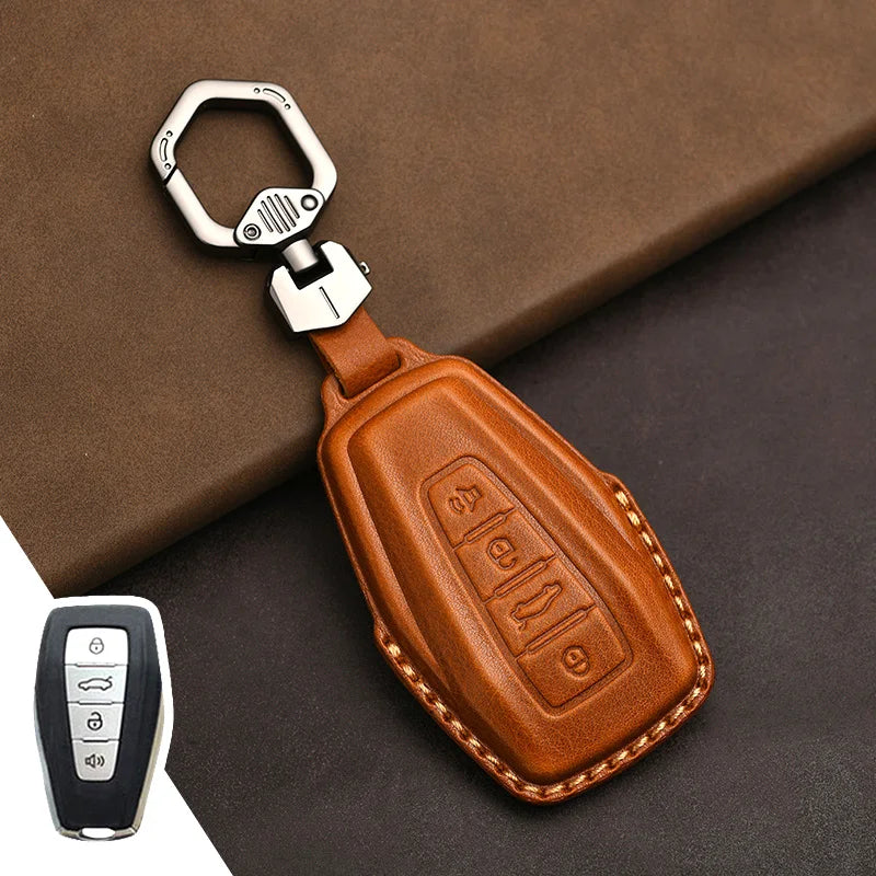 غطاء مفتاح جلدي لـ Geely Coolray