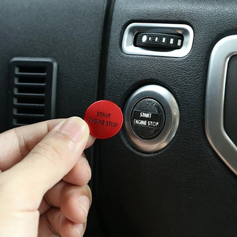 For Land Rover Discovery 4/Land Rover Range Rover 1pc Aluminum Alloy One-Key Start Button Cover Trim