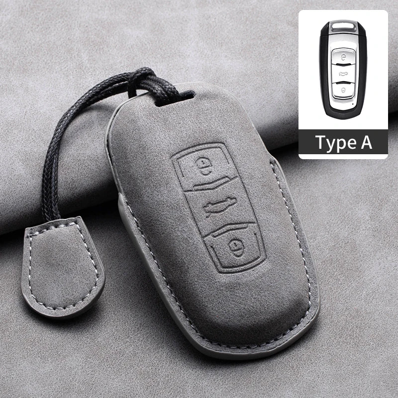 غطاء مفتاح جلدي لـ Geely Coolray