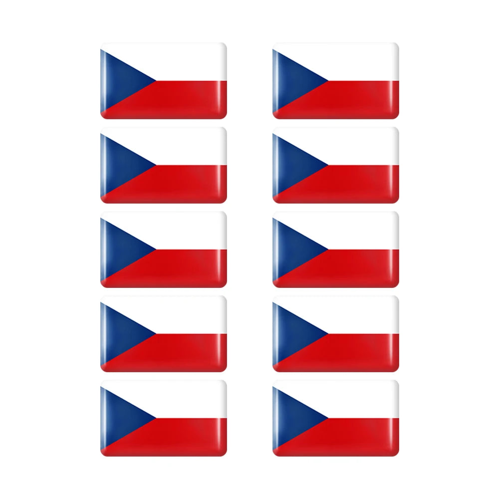 10pcs Epoxy UK United Kingdom Flag Sticker Car Interior Decoration Decal for Jaguar XE XF XJ Land Rover Range Rover Evoque Badge