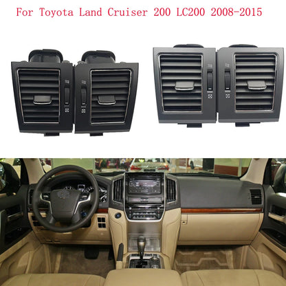 Yaocaiss Copy For Toyota Land Cruiser 200 LC200 2008 2009 2010-2015 Grill Car A/C Air Conditioner Outlet Air Fresh Grill outlets