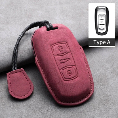 غطاء مفتاح جلدي لـ Geely Coolray
